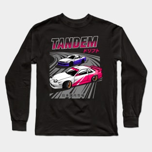 JDM cars drift Tandem Long Sleeve T-Shirt